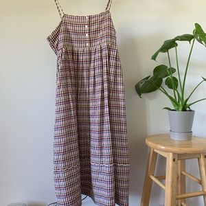 Madewell spaghetti strap midi dress